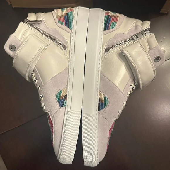 NIB Zadig & Voltaire ZV1747 MID FLASH FOLK BEADS Size 40 (US9) White Blanc - Picture 5 of 10